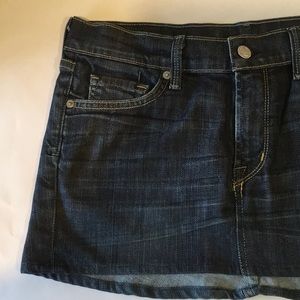 Citizens of Humanity AMBER Denim Jean Mini Skirt